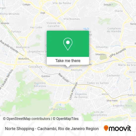 Norte Shopping - Cachambi map