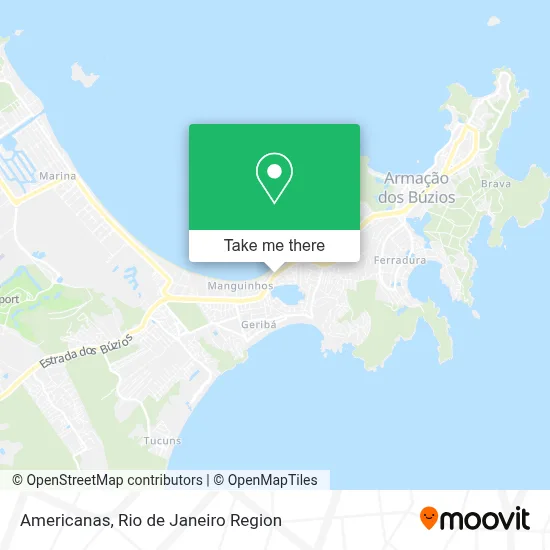 Americanas map