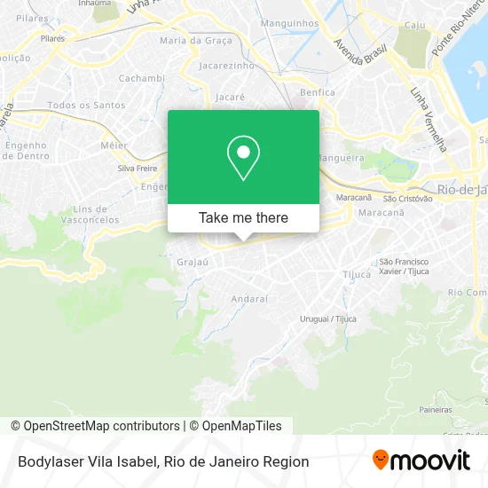Bodylaser Vila Isabel map