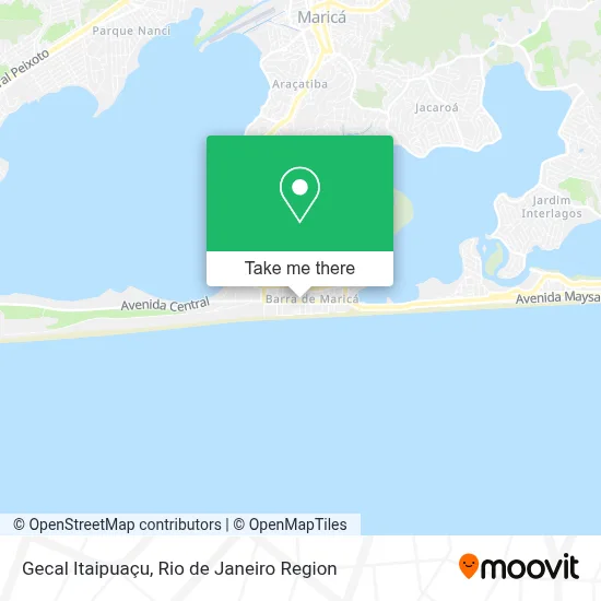 Gecal Itaipuaçu map