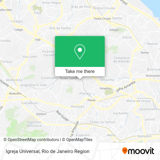 Igreja Universal map
