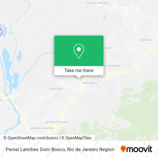 Peniel Lanches Dom Bosco map