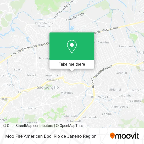Moo Fire American Bbq map
