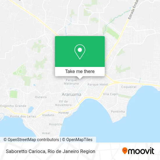 Saboretto Carioca map