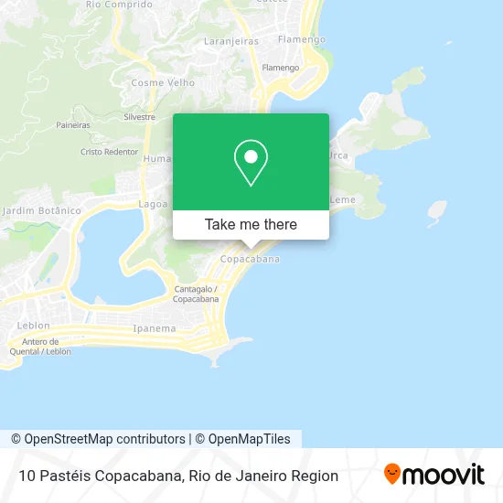 10 Pastéis Copacabana map