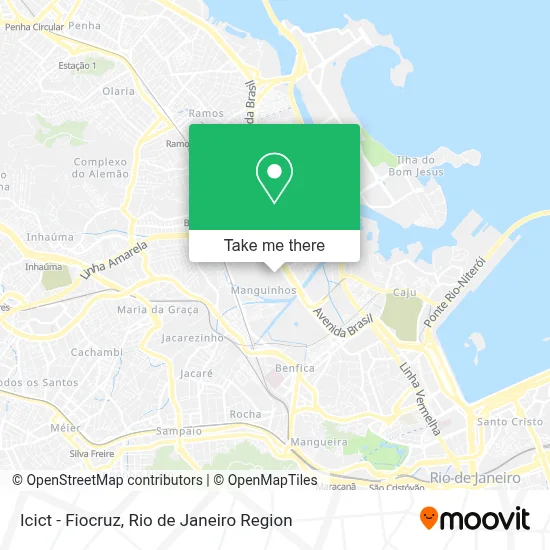 Icict - Fiocruz map