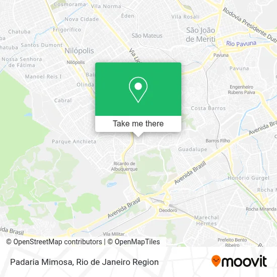 Padaria Mimosa map