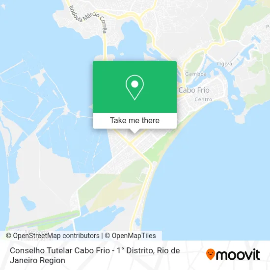 Conselho Tutelar Cabo Frio - 1° Distrito map