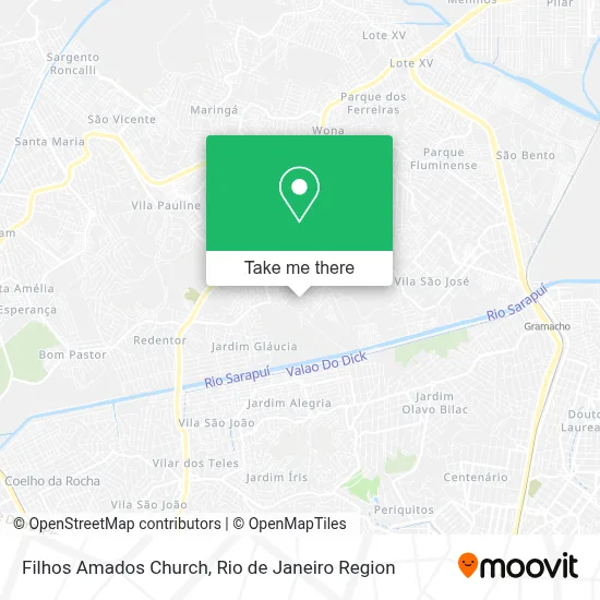 Filhos Amados Church map
