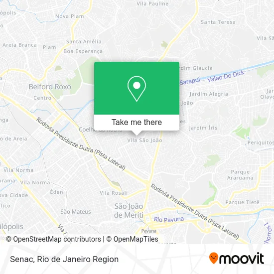Senac map