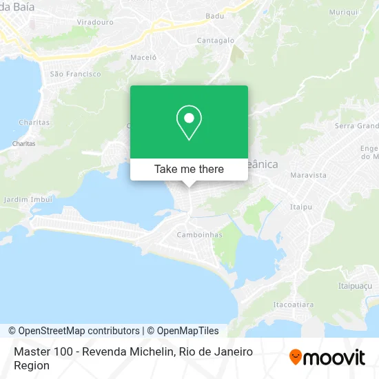 Master 100 - Revenda Michelin map