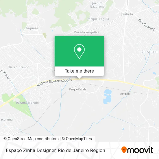 Espaço Zinha Designer map