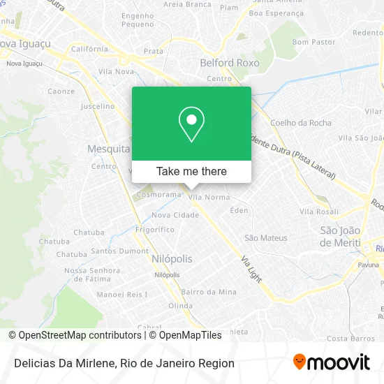 Delicias Da Mirlene map