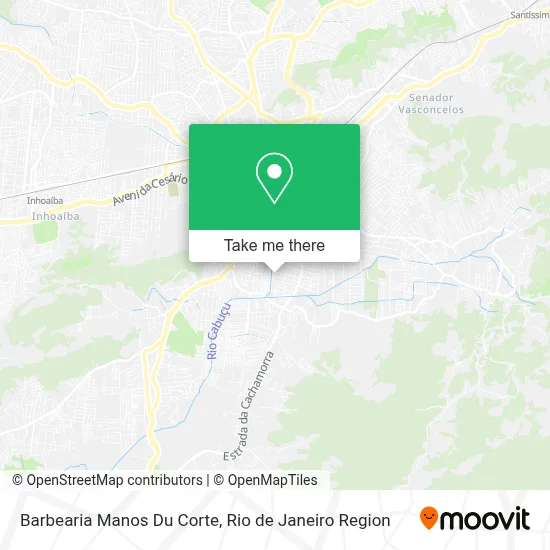 Barbearia Manos Du Corte map