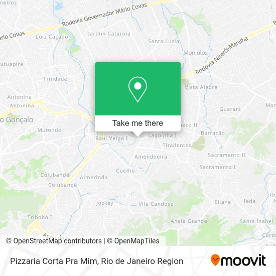 Pizzaria Corta Pra Mim map