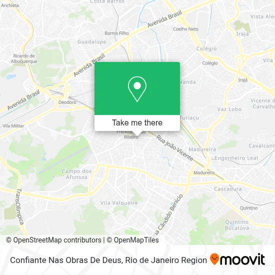 Confiante Nas Obras De Deus map