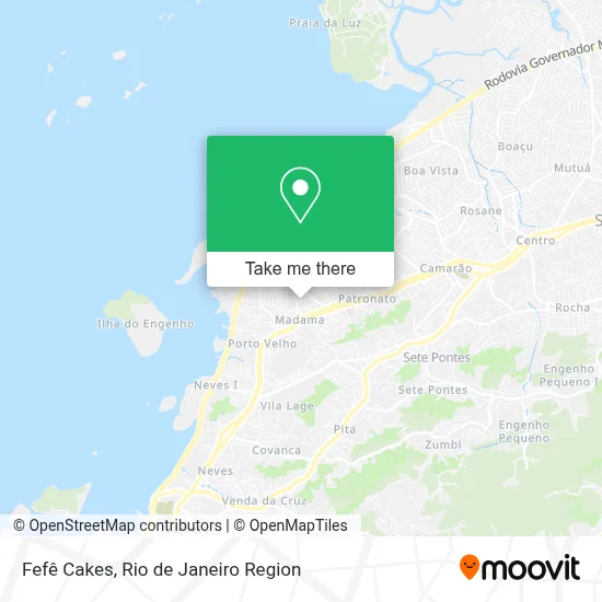 Fefê Cakes map
