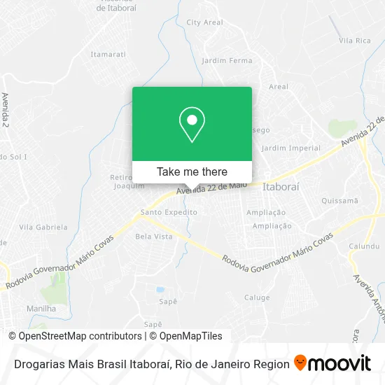 Drogarias Mais Brasil Itaboraí map