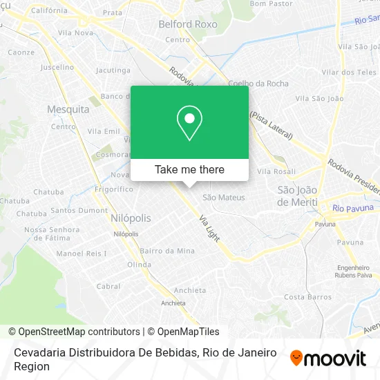 Cevadaria Distribuidora De Bebidas map