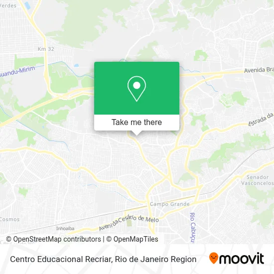Centro Educacional Recriar map
