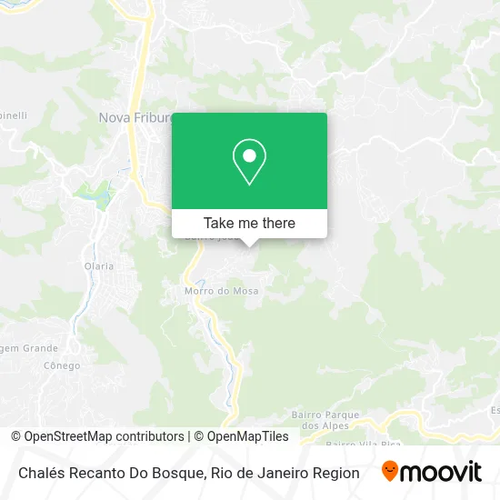 Chalés Recanto Do Bosque map