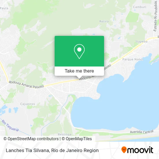 Lanches Tia Silvana map