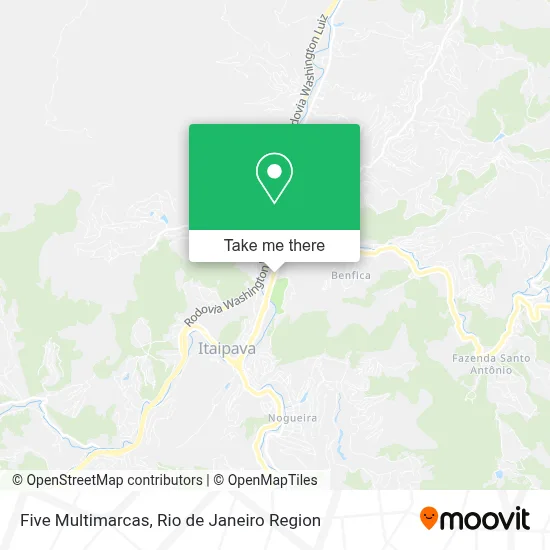 Five Multimarcas map