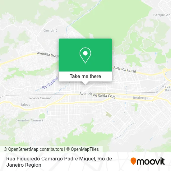 Rua Figueredo Camargo Padre Miguel map