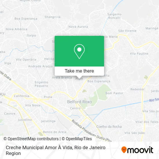 Creche Municipal Amor À Vida map