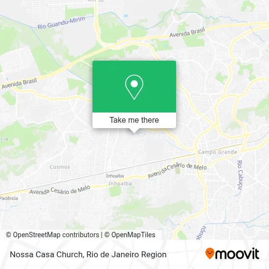 Nossa Casa Church map