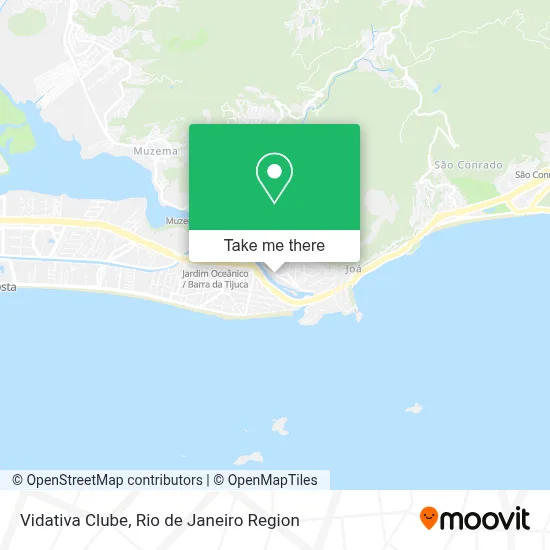 Vidativa Clube map