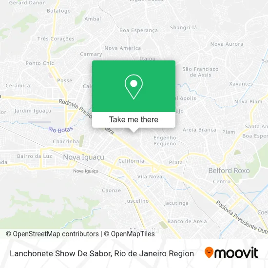 Lanchonete Show De Sabor map