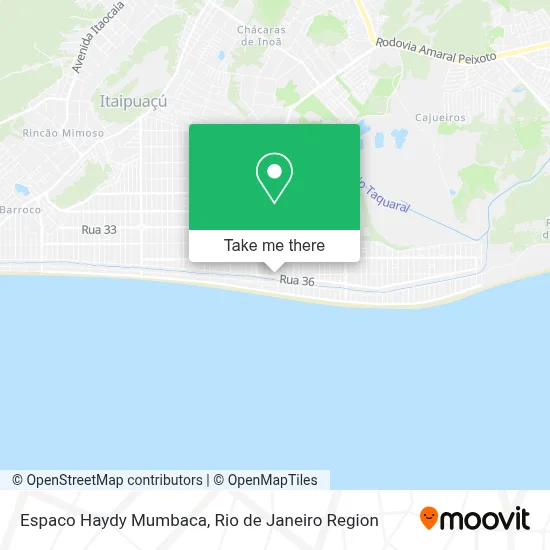 Espaco Haydy Mumbaca map