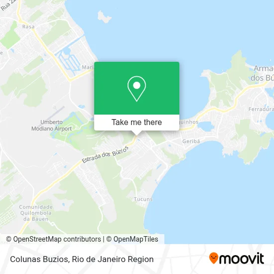 Colunas Buzios map