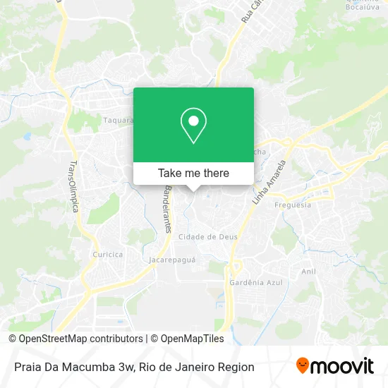Praia Da Macumba 3w map
