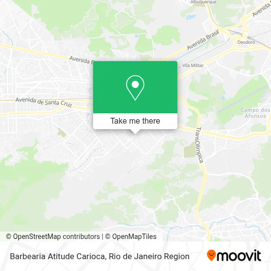 Barbearia Atitude Carioca map