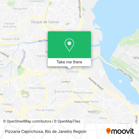 Pizzaria Caprichosa map