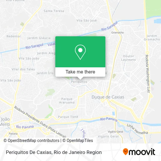 Periquitos De Caxias map