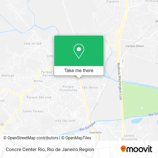 Concre Center Rio map