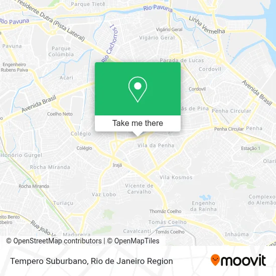 Tempero Suburbano map