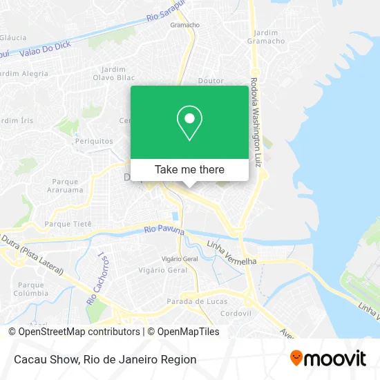 Cacau Show map