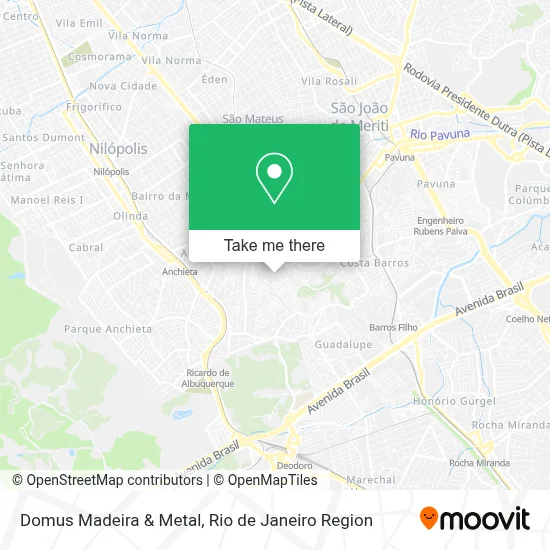 Domus Madeira & Metal map