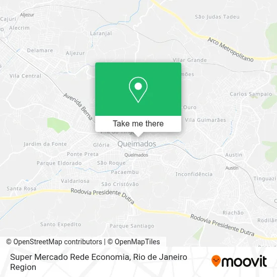 Super Mercado Rede Economia map