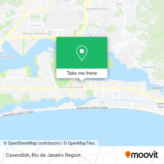 Cavendish map