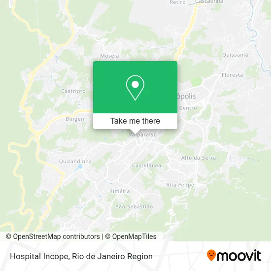Hospital Incope map