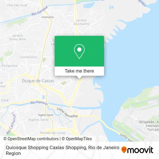 Quiosque Shopping Caxias Shopping map