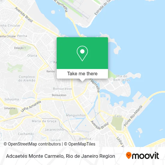 Adcaetés Monte Carmelo map