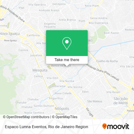 Espaco Lunna Eventos map