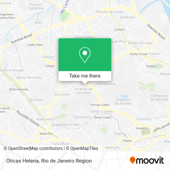 Óticas Helena map