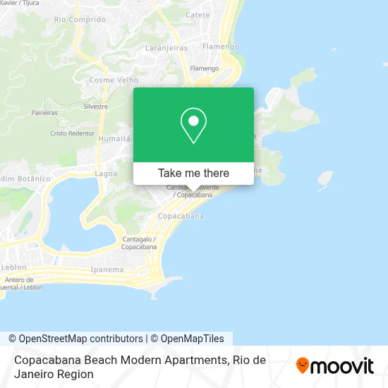 Copacabana Beach Modern Apartments map